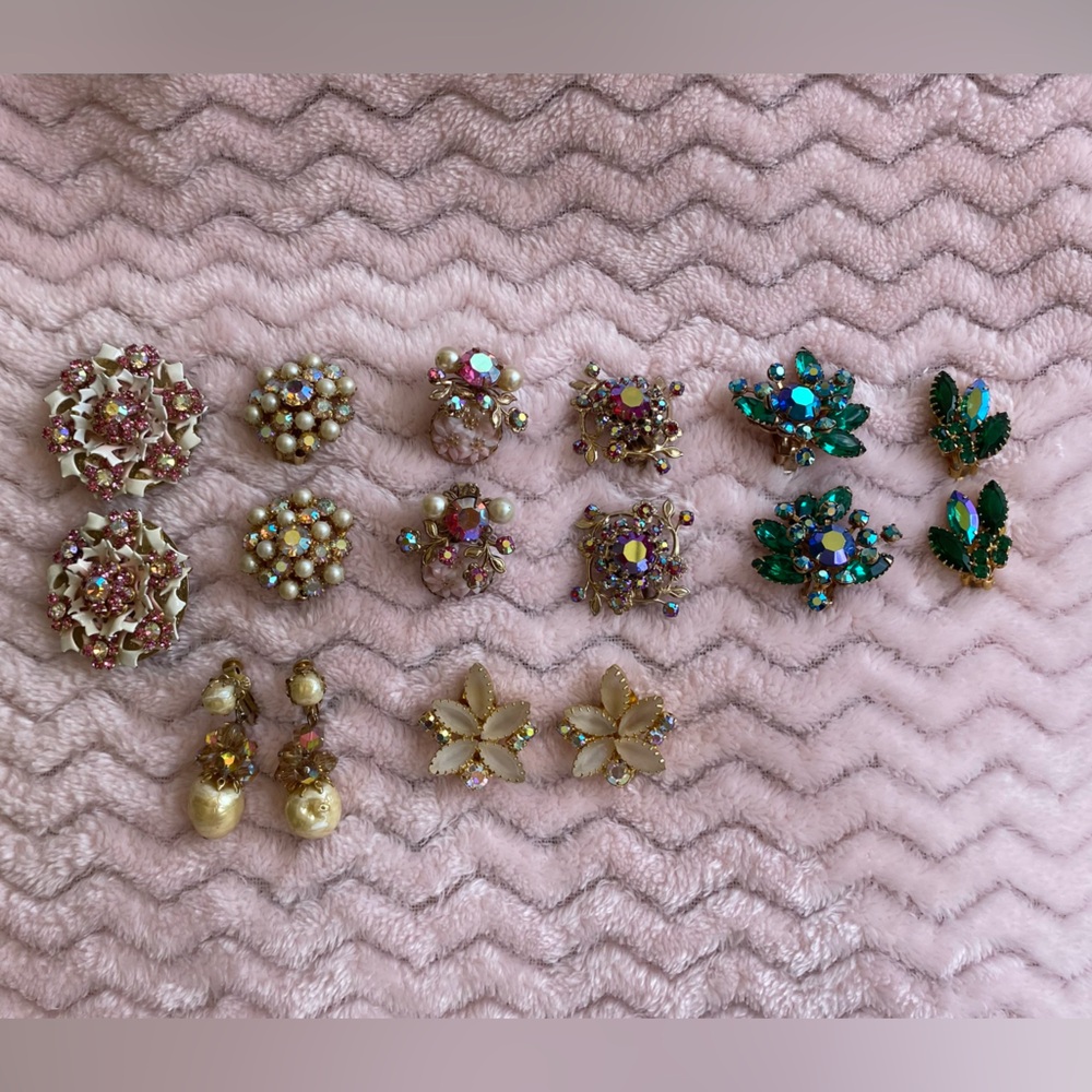 Vintage Clip Earring Lot
